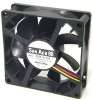 9s0824l4011 Sanyo Denki San Ace 9S Series Axial Fan, 24 V dc, DC Operation, 40m³/h, 960mW, 40mA Max, 80 x 80 x 25mm