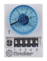 850400240000 Finder 85 Series Series Plug In Timer Relay, 24V ac/dc, 4-Contact, 0.05 → 100 s, 3 → 100 min, 5 →