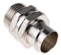 7tca296010r0074-s20m20b Adaptaflex Swivel, Conduit Fitting, 20mm Nominal Size, M20, Brass, Silver IP40 rating
