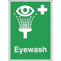 146-444 RS PRO Polypropylene Sign Eye Wash Sign With English Text