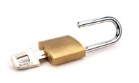217-697 RS PRO Key Brass Padlock, 6.3mm Shackle, 37.8mm Body