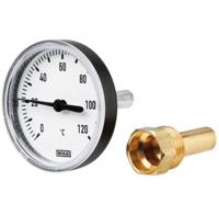 3908805 WIKA Dial Thermometer 0 → +120 °C,