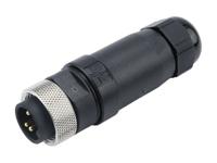 1300170008 Brad from Molex Circular Connector, 3 Contacts, Free Hanging, Miniature Connector, Plug, Male, IP67, Mini-Change Series
