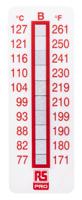 779-9772 RS PRO Non-Reversible Temperature Sensitive Label, 77°C to 127°C, 10 Levels