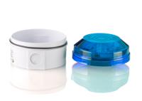 led195-05wh-03 Moflash LED195 Series Blue Flashing Beacon, 85 → 280 V ac, 85 → 380 V dc, Surface Mount, Wall Mount, LED