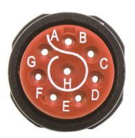 sjs830200 Amphenol PCD US, Twist & Lock 8 Way Cable Mount MIL Spec Circular Connector, Socket Contacts,Shell Size 7, Quick Connect