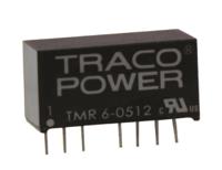 tmr-6-0512 TRACOPOWER TMR 6 DC-DC Converter, 12V dc/ 500mA Output, 4.5 → 9 V dc Input, 6W, Through Hole, +70°C Max Temp