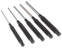 s248pc Starrett 5-Piece Punch Set, Pin Punch, 1/8 → 3/8 in Shank