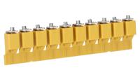 1053360000 Weidmuller WQV 16/10 Series Jumper Bar for Use with DIN Rail Terminal Blocks, 101A