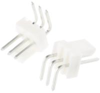 22-05-3031 Molex KK 254 Series Right Angle Through Hole Pin Header, 3 Contact(s), 2.54 mm Pitch, 1 Row, Unshrouded