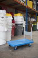 259-5126 RS PRO Foldable Flatbed PP Platform Trolley, 900 x 600 x 890mm, 300kg Load