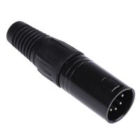 458-018 RS PRO Cable Mount XLR Connector, Male, 250 V ac, 5 Way, Silver Plating
