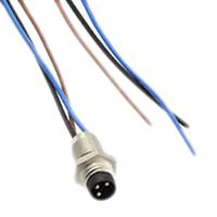 2120958-1 TE Connectivity Circular Connector, 3 Contacts, Panel, M8 Connector, Socket, Male, IP67, M8 Series