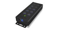 ib-hub1703-qc3 ICY BOX 7 Port USB 3.0 USB A USB 3.0 Hub, Adapter Powered, 185x64x30mm
