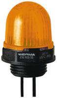 23030055 Werma EM 230 Series Yellow Steady Beacon, 24 V dc, Panel Mount, LED Bulb, IP65