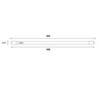 80100040812 Bailey Electric & Electronics bv Ecobasic LED Tube 1000 lm 10 W LED Tube Light, T8, 1.97ft (600mm)