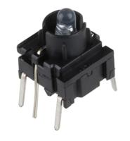 3fth900 MEC IP67 Blue Side Cap Tactile Switch, SPST 50 mA 6.5 (Dia.)mm PCB