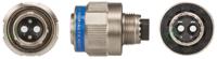 8d5e11f02an Souriau Sunbank by Eaton, 8D, Fibre Optic 2 Way Cable Mount MIL Spec Circular Connector Plug, Pin Contacts,Shell Size