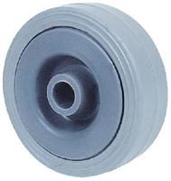380113 Guitel Hervieu Grey Thermoplastic Rubber Quiet Operation Trolley Wheel, 30kg