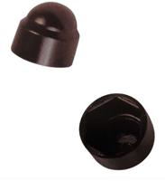 701190 Guitel Hervieu, Black PP Hex Nut, M12