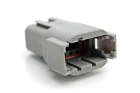 atm04-12pa Amphenol Industrial, ATM Automotive Connector Socket Grey Cable Mount 12 Way, Crimp Termination ATM04-12PA