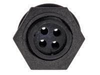 px041204p Bulgin Circular Connector, 4 Contacts, Front, Miniature Connector, Plug, Male, IP68, Buccaneer 400 Series