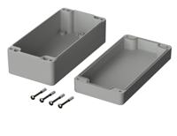 03219000 Bopla Euromas Series Light Grey ABS Enclosure, IP66, Light Grey Lid, 160 x 80 x 60mm