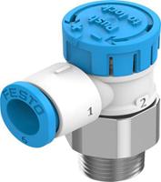 vfoe-le-t-r18-q6 Festo Rotary Knob Exhaust Air One-way Flow Control Pneumatic Manual Control Valve VFOE Series, R 1/8, 1/8in, VFOE-LE-T