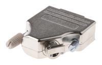 mhdm35-15-k MH Connectors MHDM35 Series Zinc Angled D Sub Backshell, 15 Way, Strain Relief