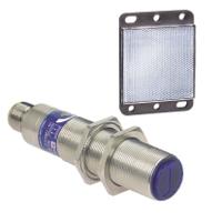 xu9m18mb230k Telemecanique Sensors Polarised Retro Reflection Photoelectric Sensor, Barrel Sensor, 2 m Detection Range