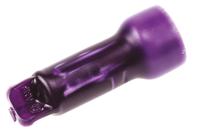 36965 TE Connectivity, 369 Closed End Splice Connector, Purple, Insulated, Tin 22 → 10 AWG