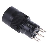 a3ct-7021 Omron Illuminated Push Button Switch, Latching, Panel Mount, 12mm Cutout, SPST, 250V ac, IP40