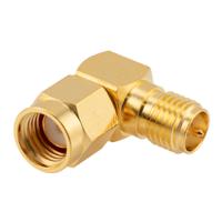 lcad30036 L-Com Right Angle Coaxial Adapter SMA Plug to SMA Socket 1GHz