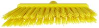 29147 Vikan Broom, Yellow With Polyester, Polypropylene, Stainless Steel Bristles for Food Industry, Wet Floors