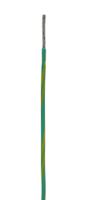 6714-gy005 Alpha Wire Ecogen Ecowire Series Green/Yellow 0.52 mm² Hook Up Wire, 20 AWG, 10/0.25 mm, 30m, MPPE Insulation, 6714