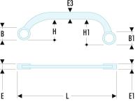 5710x12 Facom 57 Series Ring Spanner, 10mm, Metric, Double Ended, 143 mm Overall