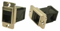 257-6718 RS PRO Single-Port RJ45 Female Feedthrough Ethernet Connector, Cat6, Unshielded