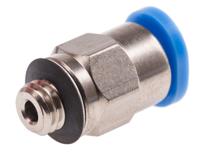 qsm-m5-3 Festo QS Series Straight Threaded Adaptor, M5 Male to Push In 3 mm, Threaded-to-Tube Connection Style, 153302