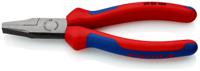 20-02-160 Knipex Flat Nose Pliers, 160 mm Overall, Flat, Straight Tip, 30mm Jaw