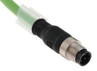 1044470050 WeidmullerIE, 5m Cat5, Green M12 to Male RJ45 Male, Aluminium foil with a braided tin-plated copper wire screen