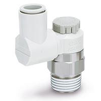 as2301f-02-08sa SMC AS2 Series Threaded Pneumatic Silencer & Exhaust Restrictor Function Fitting, R 1/4 Inlet Port, 8mm Tube Inlet