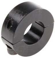 046201020 Huco Shaft Collar, Two Piece, Clamp Screw, Bore 20mm, OD 40mm, W 15mm, Steel