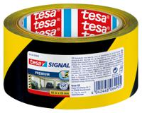 58130-00000-01 Tesa BNR 58130 Black, Yellow PVC 66m Hazard Tape, 0mm Thickness