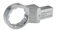 58221046 STAHLWILLE 732/100 Series Crow Ring Insertion Ring Spanner, 65 mm, 22 x 28mm Insert, Chrome Plated Finish