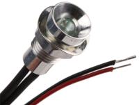 oxlclh8012acfl30algaas-red Oxley Red Panel Mount Indicator, 8mm Mounting Hole Size, Lead Wires Termination, IP67