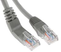 528-0150 RS PRO, 1m Cat5e, Grey RJ45 to Male RJ45 Male, U/UTP Unshielded, Terminated PVC Sheath