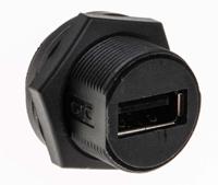 111-6760 RS PRO Straight, Panel Mount, Socket- Single Port Type Mini IP67 USB Connector