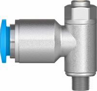 grlz-m5-qs-6-d Festo GRLZ Series Tube Flow Regulator, 6mm Tube Inlet Port x M5 Male Outlet Port, 193155