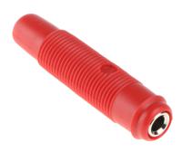 931804101 Hirschmann Test & Measurement Red Female Banana Socket, 4 mm Connector, Solder Termination, 16A, 60V dc, Nickel Plating