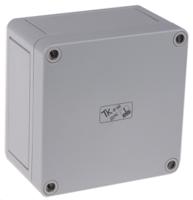 12048401 Spelsberg TK PC Series Grey Polycarbonate Enclosure, IP66, Grey Lid, 110 x 110 x 66mm